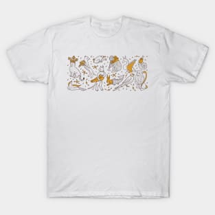 Cute Medieval Animals illustration T-Shirt